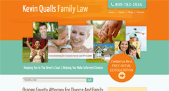 Desktop Screenshot of kquallsfamilylaw.com