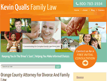 Tablet Screenshot of kquallsfamilylaw.com